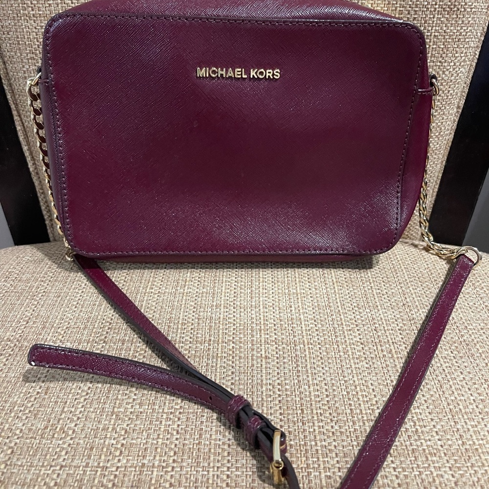 Michael Kors Burgundy Crossbody Bag